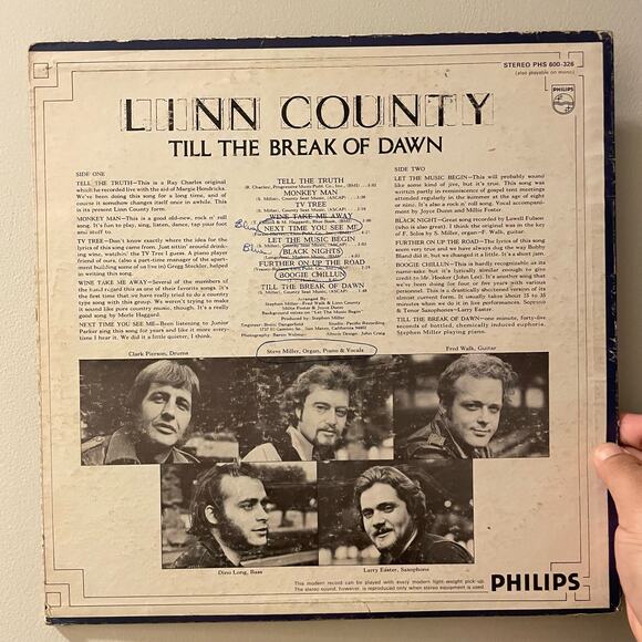 Linn County - Till The Break Of Down LP vintage vinyl record - Picture 2 of 4